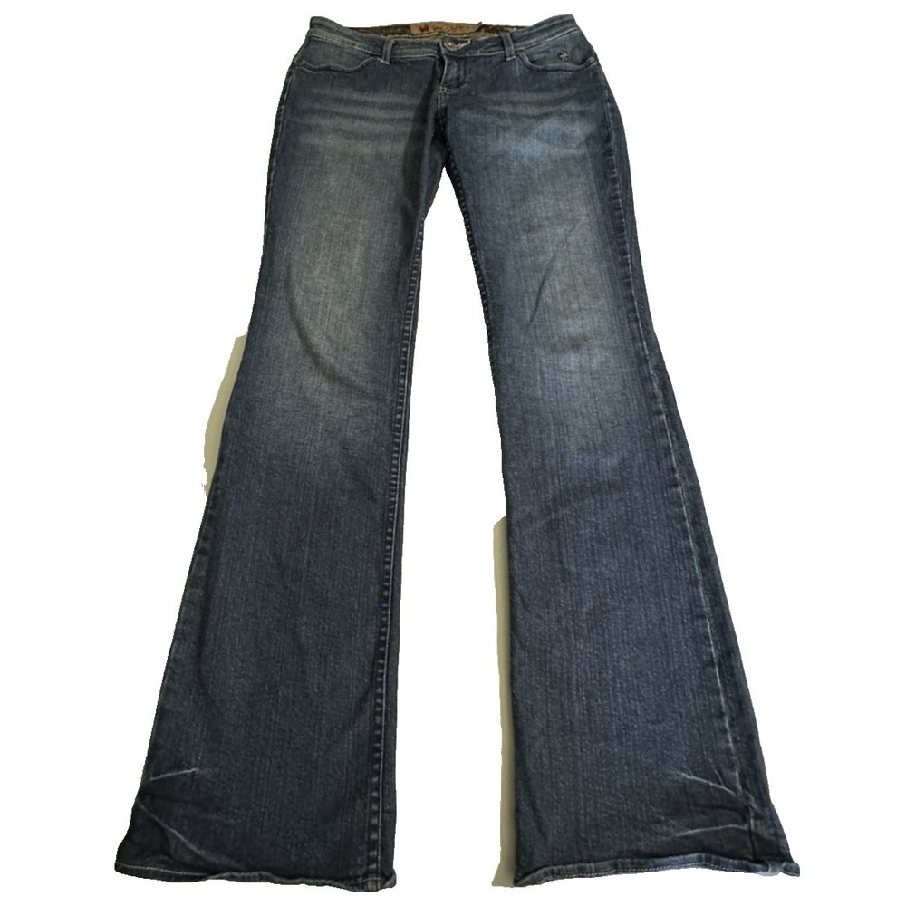 Apple Bottoms Women's Flare Jeans Y2K Low Rise Wide Leg Denim